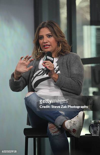 Comedian Cristela Alonzo attends Build Series to discuss her role in "Lower Classy" at Build Studio on January 19, 2017 in New York City.