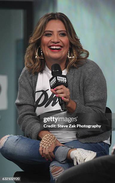 Comedian Cristela Alonzo attends Build Series to discuss her role in "Lower Classy" at Build Studio on January 19, 2017 in New York City.