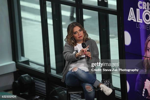 Comedian Cristela Alonzo attends Build Series to discuss her role in "Lower Classy" at Build Studio on January 19, 2017 in New York City.