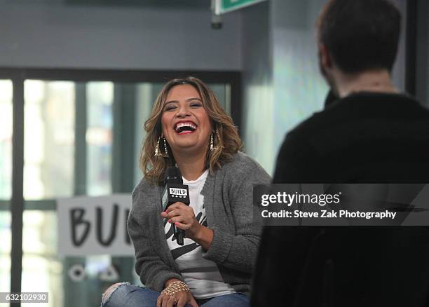 Comedian Cristela Alonzo attends Build Series to discuss her role in "Lower Classy" at Build Studio on January 19, 2017 in New York City.