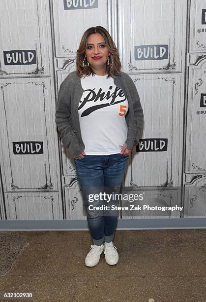 Comedian Cristela Alonzo attends Build Series to discuss her role in "Lower Classy" at Build Studio on January 19, 2017 in New York City.