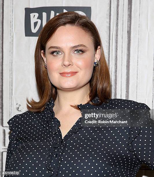 Emily Deschanel attends Build Series Presents "Bones" at Build Studio on January 19, 2017 in New York City.