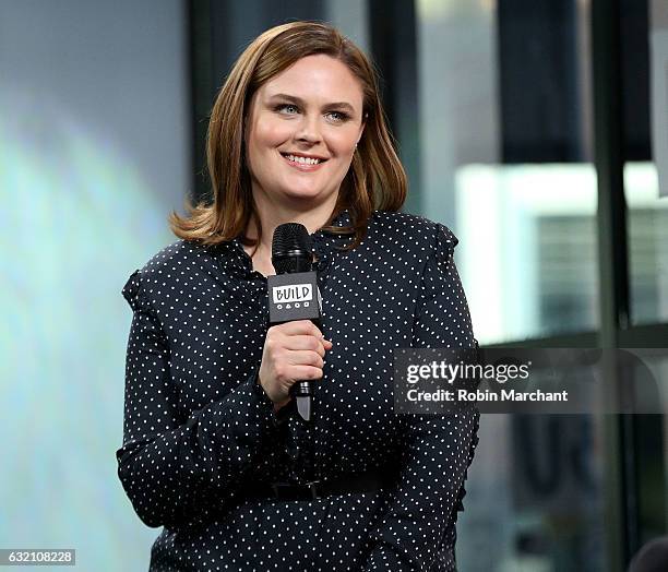 Emily Deschanel attends Build Series Presents "Bones" at Build Studio on January 19, 2017 in New York City.