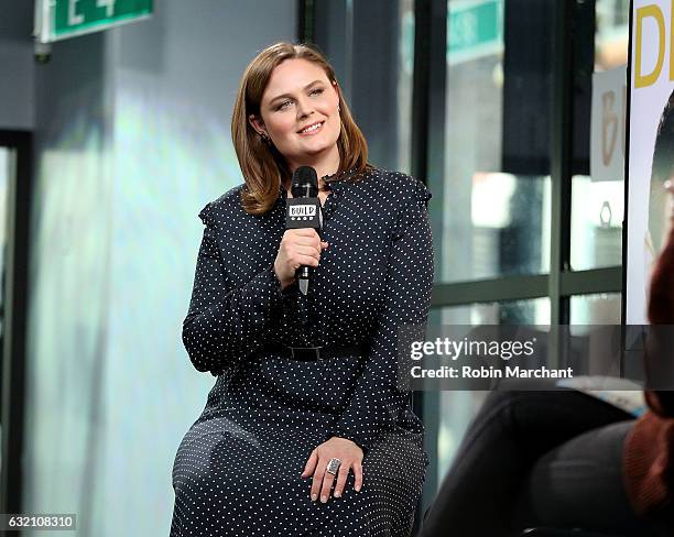 Emily Deschanel attends Build Series Presents "Bones" at Build Studio on January 19, 2017 in New York City.