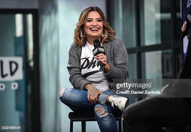 Cristela Alonzo attends the Build Series to discuss her role in 'Lower Classy' at Build Studio on January 19, 2017 in New York City.