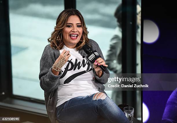 Cristela Alonzo attends the Build Series to discuss her role in 'Lower Classy' at Build Studio on January 19, 2017 in New York City.