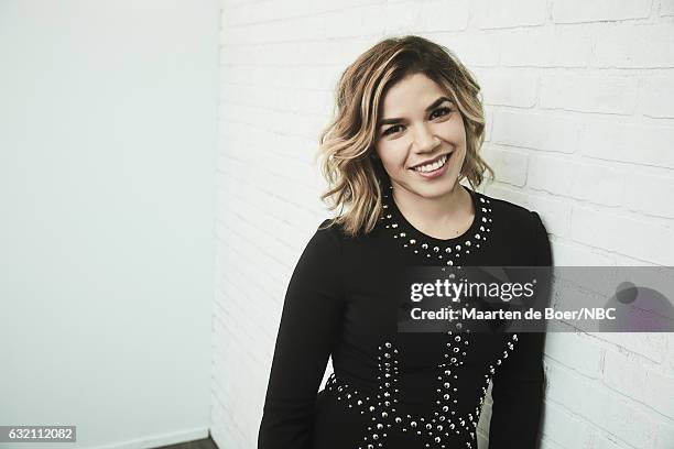 Actress America Ferrera of 'Superstore' poses for a portrait in the NBCUniversal Press Tour portrait studio at The Langham Huntington, Pasadena on...