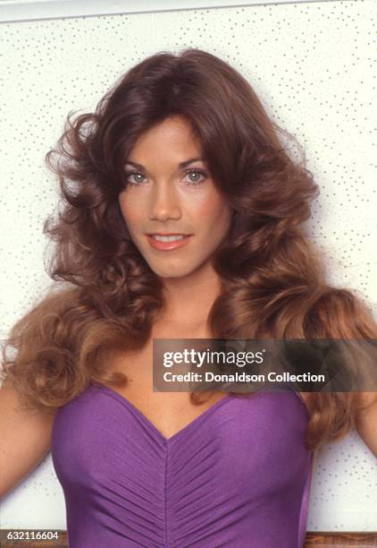 Actress Barbi Benton poses for a portrait session at home in circa 1979 in Los Angeles, California.