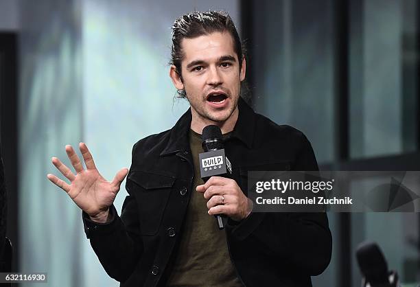 Jason Ralph attends the Build Series to discuss the show 'The Magicians' at Build Studio on January 19, 2017 in New York City.