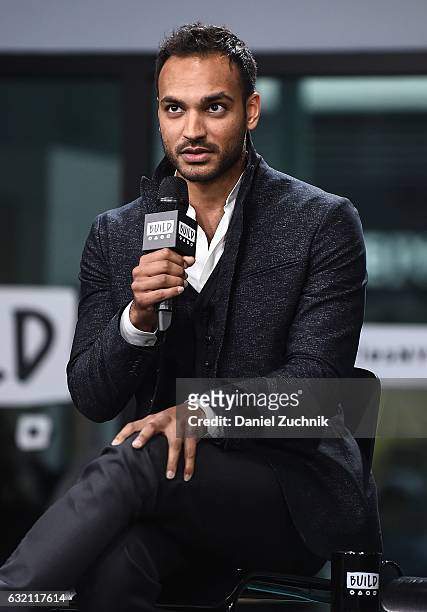 Arjun Gupta attends the Build Series to discuss the show 'The Magicians' at Build Studio on January 19, 2017 in New York City.