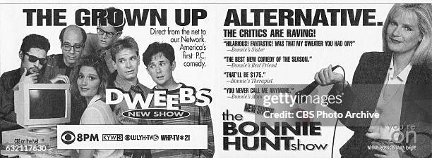 Television advertisement as appeared in the September 23, 1995 issue of TV Guide magazine. An ad for the Friday primetime comedies, Dweebs ; and The...