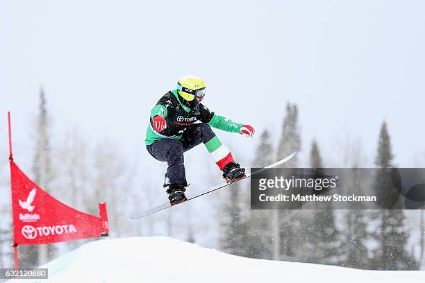 Emanuel Perathoner of Italy competes in the qualification round of the Toyota US Grand Prix at Solitude Mountain Resort on January 19, 2017 in...