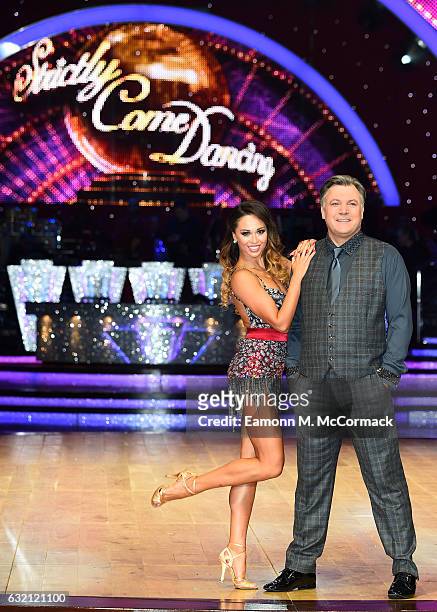 Ed Balls and Katya Jones attend Strictly Come Dancing Live Tour - Photocall on January 19, 2017 in Birmingham, England.