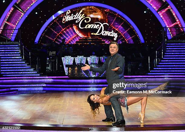 Ed Balls and Katya Jones attend Strictly Come Dancing Live Tour - Photocall on January 19, 2017 in Birmingham, England.