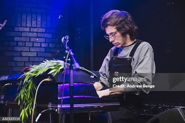 Aaron Baum of Night Moves performs at Brudenell Social Club on January 19, 2017 in Leeds, England.