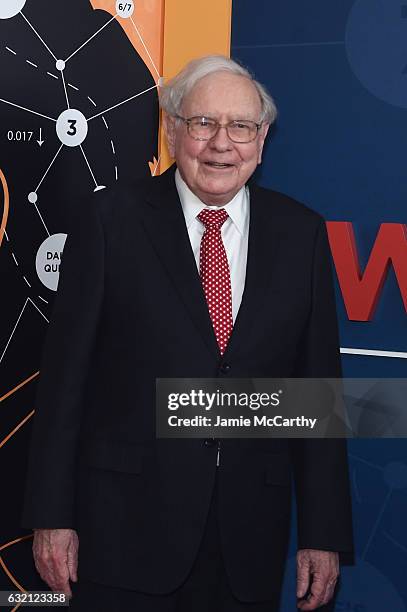 Warren Buffett attends the 'Becoming Warren Buffett' World Premiere at The Museum of Modern Art on January 19, 2017 in New York City.