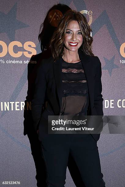 Presenter Virginie Guilhaume attends "Sous le Meme Toit" Photocall during tne 20th L'Alpe D'Huez International Film Festival on January 19, 2017 in...
