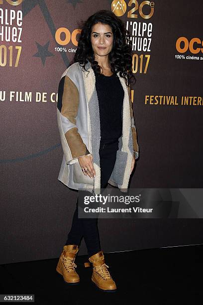 Actress Sabrina Ouazani attends "Sous le Meme Toit" Photocall during tne 20th L'Alpe D'Huez International Film Festival on January 19, 2017 in Alpe...