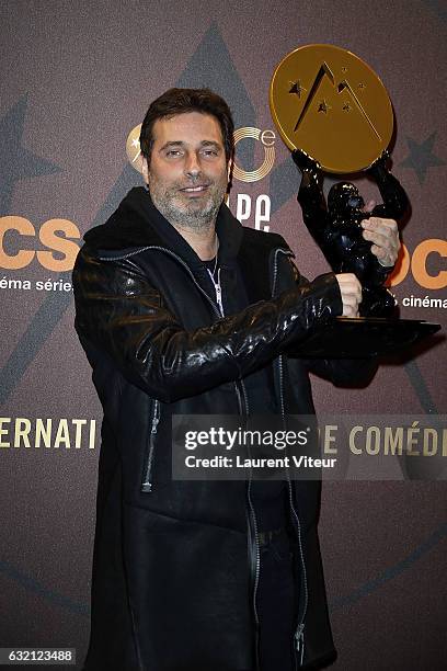 Artist Richard Orlinski attends "Sous le Meme Toit" Photocall during tne 20th L'Alpe D'Huez International Film Festival on January 19, 2017 in Alpe...