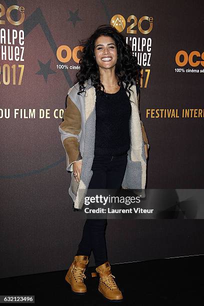 Actress Sabrina Ouazani attends "Sous le Meme Toit" Photocall during tne 20th L'Alpe D'Huez International Film Festival on January 19, 2017 in Alpe...