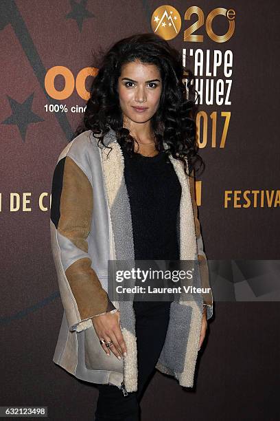 Actress Sabrina Ouazani attends "Sous le Meme Toit" Photocall during tne 20th L'Alpe D'Huez International Film Festival on January 19, 2017 in Alpe...