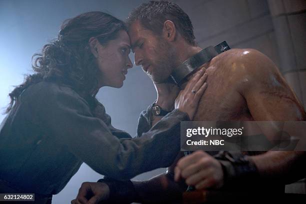 Beautiful Wickedness" Episode 106 -- Pictured: Adria Arjona as Dorothy, Oliver jackson COhen as Lucas --