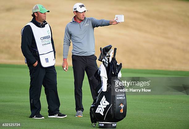 Charles Howell III prepares to play his shot on the 16th hole during the first round of the CareerBuilder Challenge in Partnership with The Clinton...
