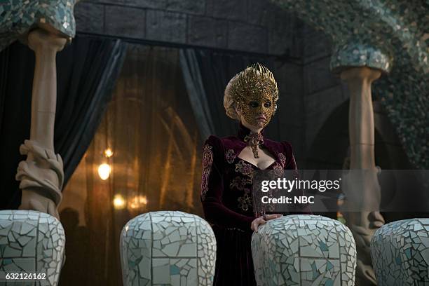 Everybody Lies" Episode 105 -- Pictured: Stefanie Martini as Lady Ev --