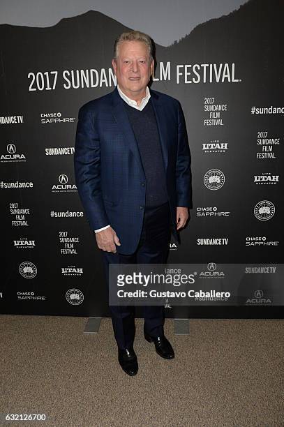 Al Gore attends the "An Inconvenient Sequel: Truth to Power" World Premiere Red Carpet at Sundance 2017 at Eccles Center Theatre on January 19, 2017...