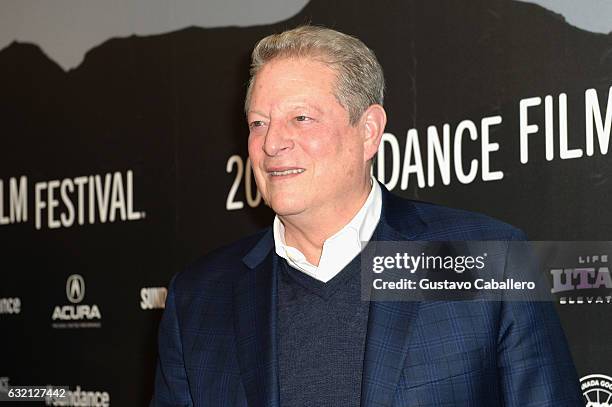 Former Vice President of the US Al Gore attends the "An Inconvenient Sequel: Truth to Power" World Premiere Red Carpet at Sundance 2017 at Eccles...