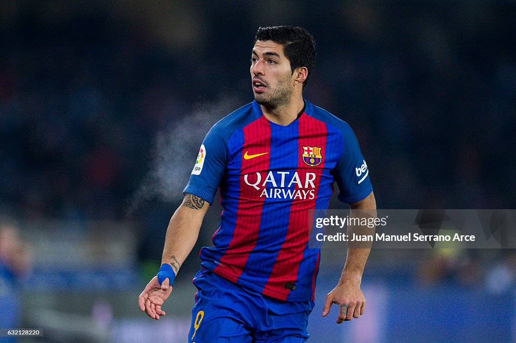 Real Sociedad v FC Barcelona - Copa Del Rey Quarter-final: First Leg