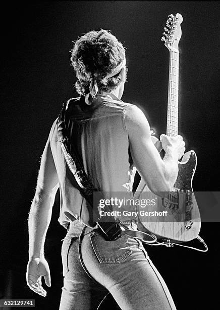 Bruce Springsteen performs live at Brendan Byrne Arena in the Meadowlands, Secaucus, New Jersey, August 12, 1984.