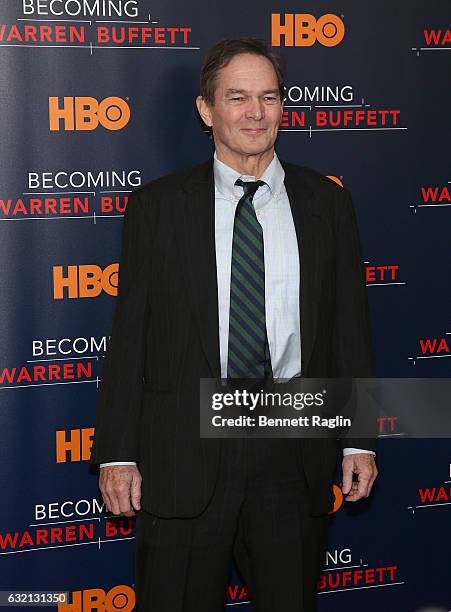 Director Peter Kunhardt attends "Becoming Warren Buffett" World premiere at The Museum of Modern Art on January 19, 2017 in New York City.