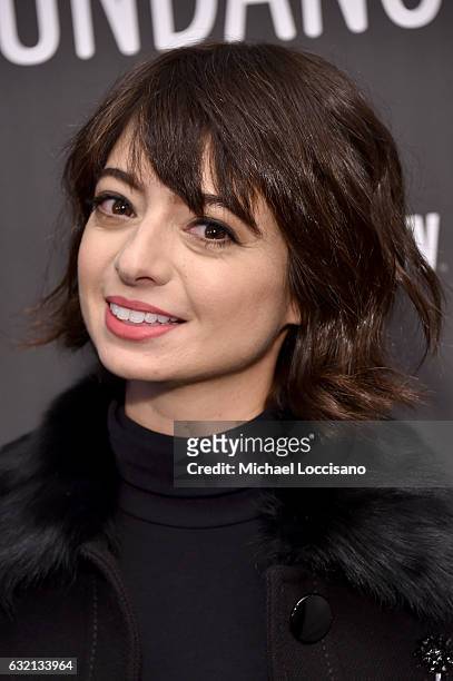 Actress Kate Micucci attends "The Little Hours" premiere during day 1 of the 2017 Sundance Film Festival at Library Center Theater on January 19,...