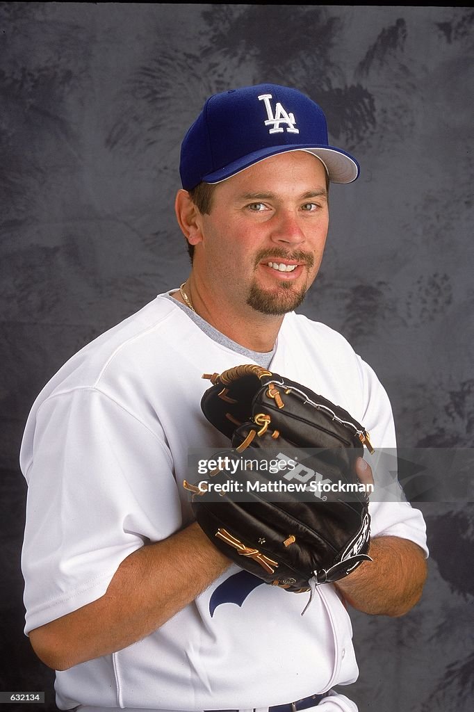 Doug Linberg Doug Linton of the Los Angeles Dodgers poses for a studio portrait ...