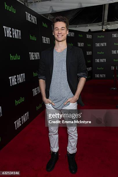Actor Kyle Allen attends the premiere of Hulu's 'The Path' Season 2 at Sundance Sunset Cinema on January 19, 2017 in Los Angeles, California.