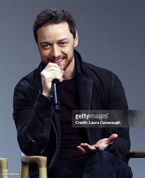 Attends Meet the Actor: James McAvoy, Anya Taylor-Joy and Betty Buckley to discuss "Split" at Apple Store Soho on January 19, 2017 in New York City.