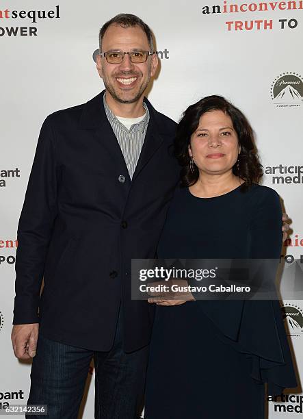 Co-director/cinematographer Jon Shenk and co-director Bonnie Cohen attend "An Inconvenient Sequel: Truth to Power" World Premiere Celebration during...