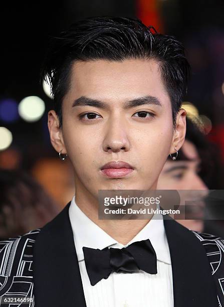 Actor Kris Wu attends the premiere of Paramount Pictures' "xXx: Return of Xander Cage" at TCL Chinese Theatre IMAX on January 19, 2017 in Hollywood,...