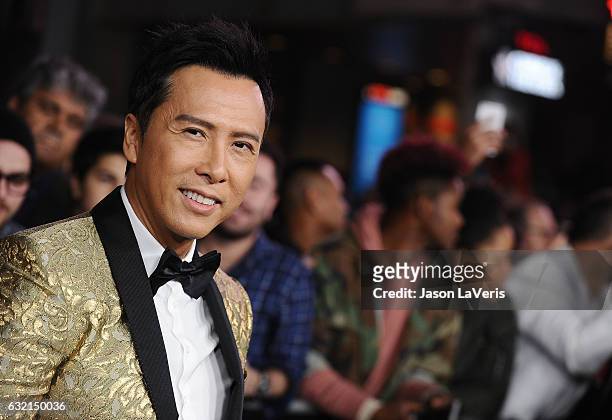 Actor Donnie Yen attends the premiere of "xXx: Return of Xander Cage" at TCL Chinese Theatre IMAX on January 19, 2017 in Hollywood, California.