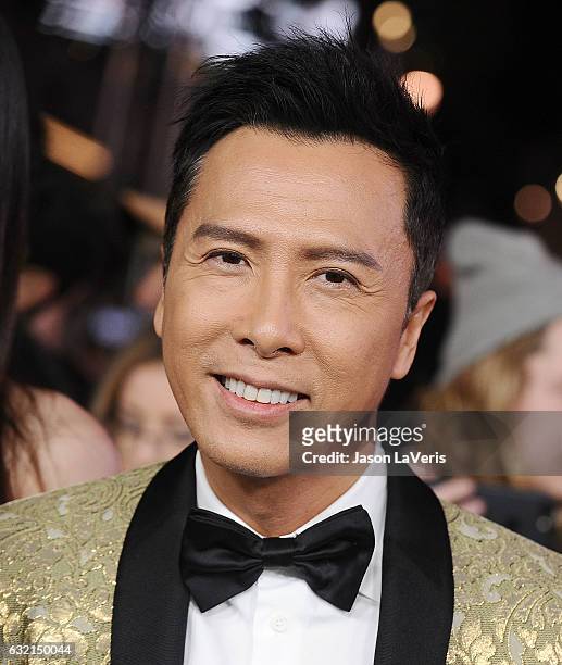 Actor Donnie Yen attends the premiere of "xXx: Return of Xander Cage" at TCL Chinese Theatre IMAX on January 19, 2017 in Hollywood, California.