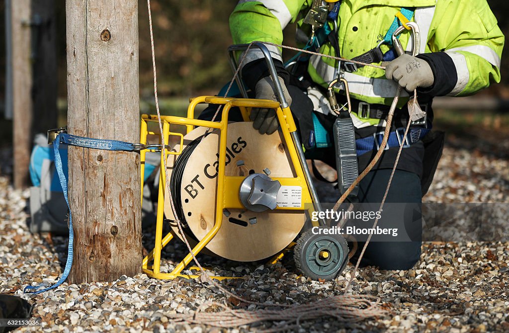 Bt Network Engineer A trainee engineer from BT Openreach, a unit of BT Group Plc, winds ...