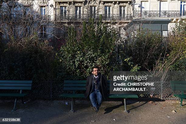 President of the French Association of Small People Othmane El Jamali poses in a park in Paris on January 6, 2017. Words like "dwarf" and "minus"...
