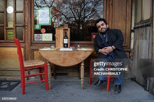 President of the French Association of Small People Othmane El Jamali poses at a restaurant in Paris on January 6, 2017. Words like "dwarf" and...