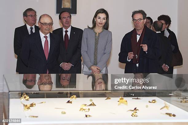 Queen Letizia of Spain attends 'Tomas Francisco Prieto' awards at Casa de La Moneda on January 20, 2017 in Madrid, Spain.