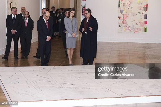 Queen Letizia of Spain attends 'Tomas Francisco Prieto' awards at Casa de La Moneda on January 20, 2017 in Madrid, Spain.