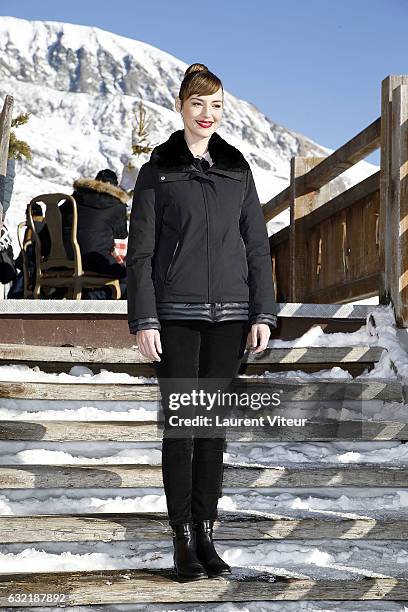 Actress Louise Bourgoin attends "Sous le Meme Toit" Photocall At Hotel Chamois d'Or on January 20, 2017 in Alpe d'Huez, France.