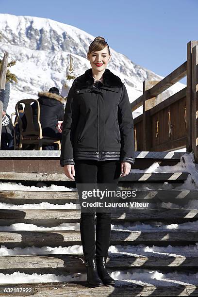 Actress Louise Bourgoin attends "Sous le Meme Toit" Photocall At Hotel Chamois d'Or on January 20, 2017 in Alpe d'Huez, France.