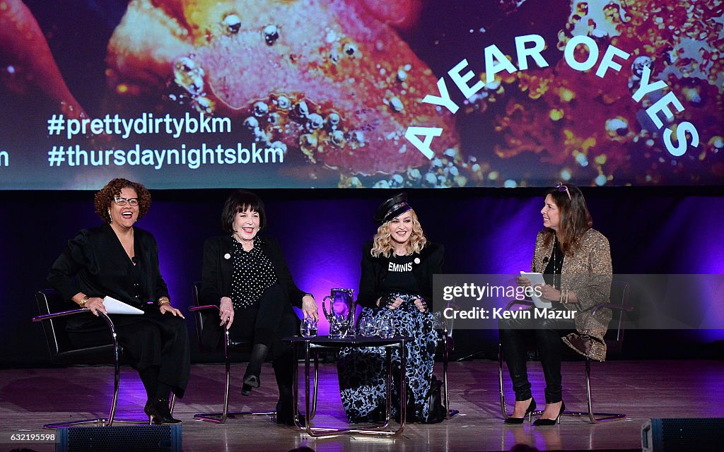 Madonna and Marilyn Minter at the Brooklyn Museum