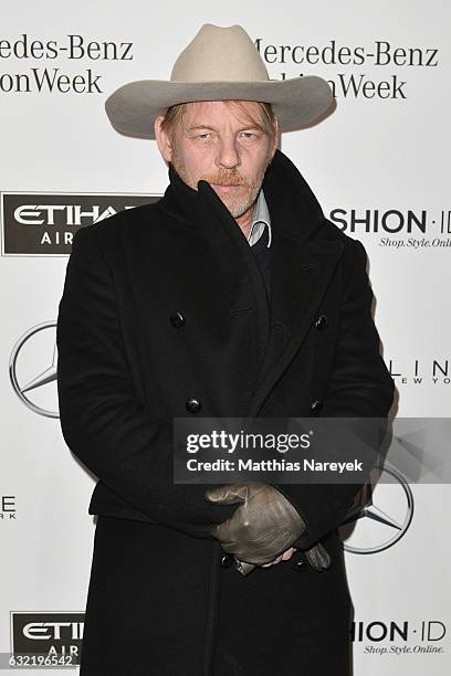 Ben Becker attends the Odeur show during the Mercedes-Benz Fashion Week Berlin A/W 2017 at Kaufhaus Jandorf on January 20, 2017 in Berlin, Germany.